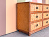 Old Florida Parquet Rattan Dresser