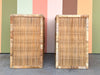 Pair of Island Style Rattan Cabinets