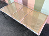 Cane and Chrome Dining Table