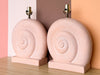 Pair of Pink Nautilus Lamps