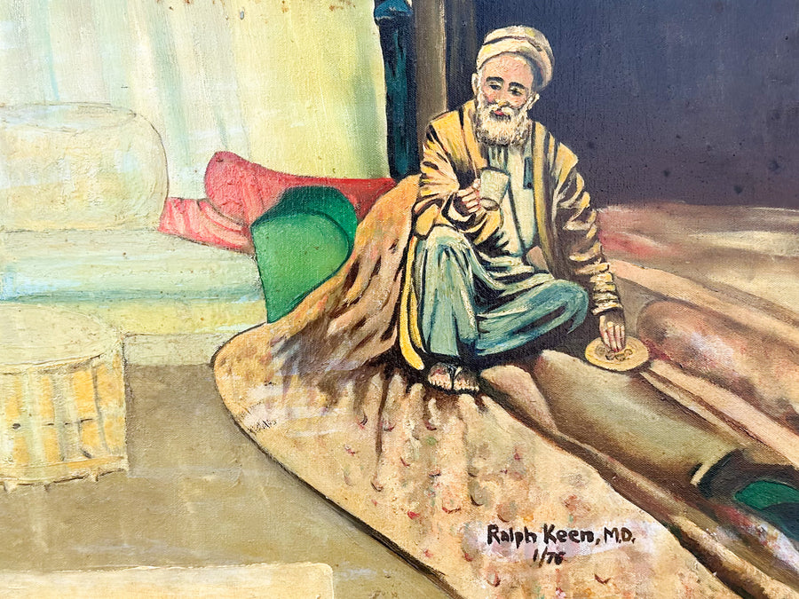 Ralph Keen Tea Leaves Oil on Canvas