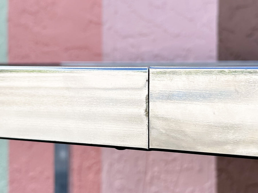 Cane and Chrome Dining Table