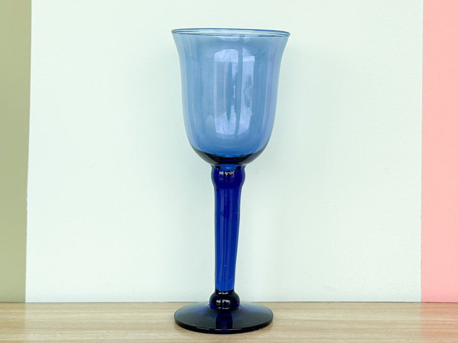 Set of Ten Cobalt Blue Glassware