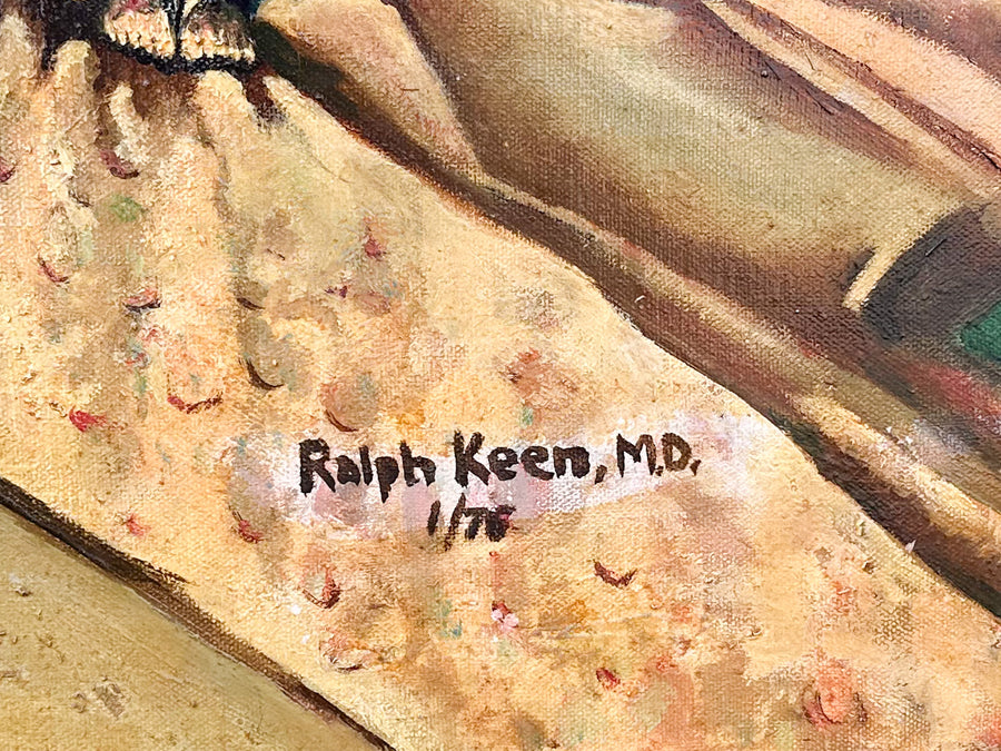 Ralph Keen Tea Leaves Oil on Canvas