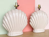 Pair of Coastal Shell Lamps