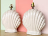 Pair of Coastal Shell Lamps