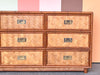 Old Florida Parquet Rattan Dresser