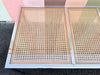 Cane and Chrome Dining Table