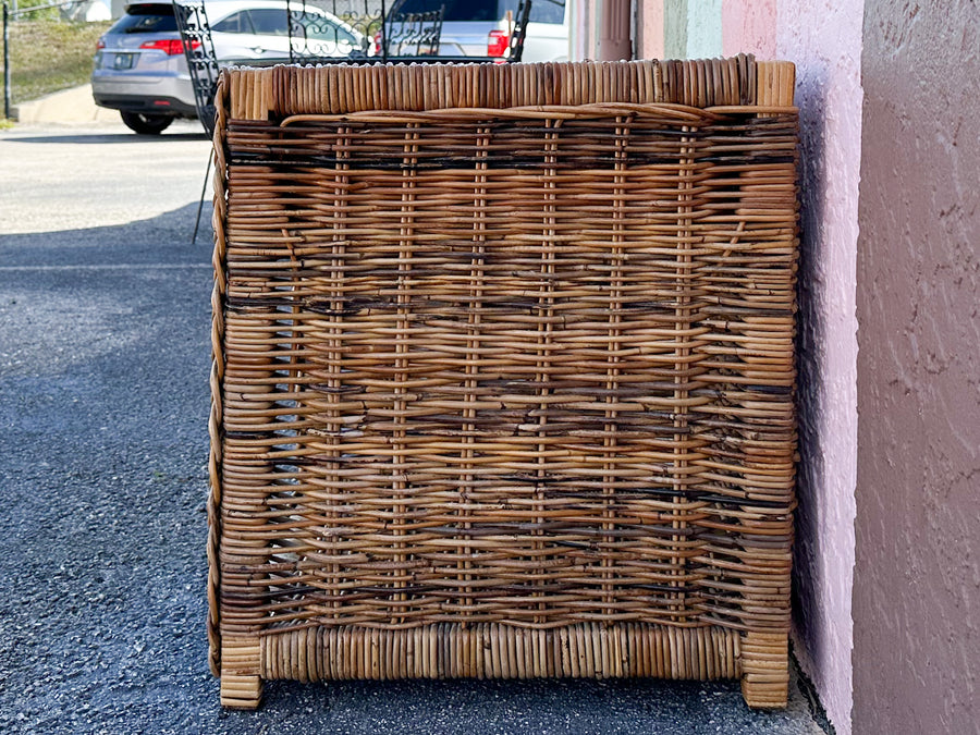 Braided Rattan Nightstand
