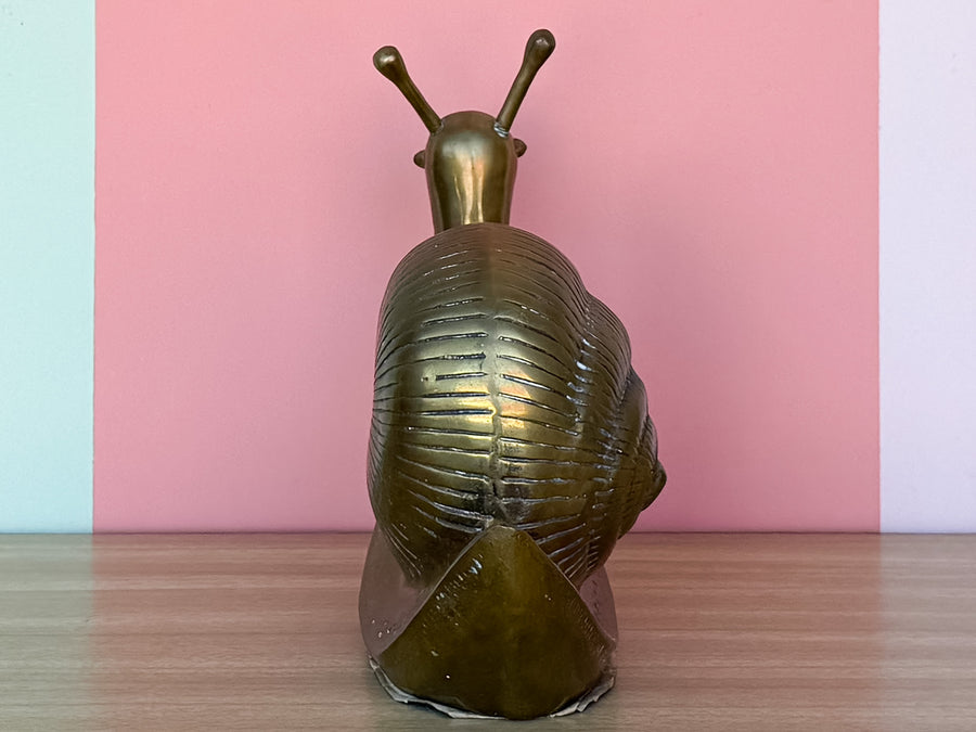 Adorable Brass Snail