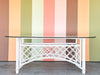 Ficks Reed Rattan Lattice Dining Table