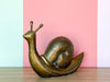 Adorable Brass Snail