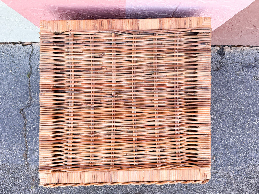 Braided Rattan Nightstand