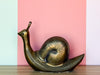 Adorable Brass Snail