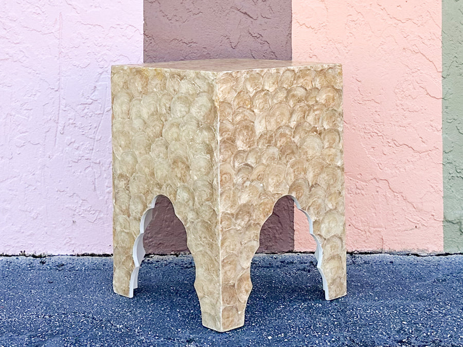 Capiz Shell Side Table