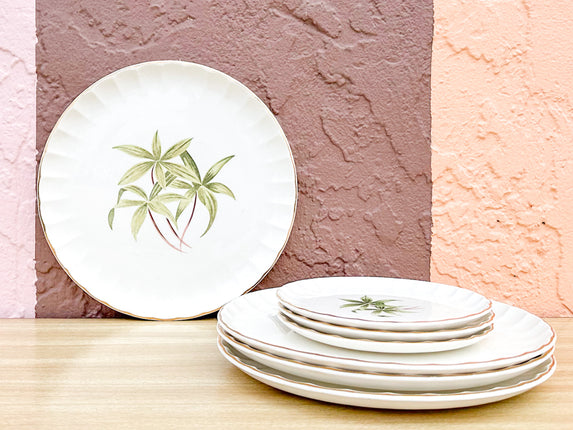 Set of Bamboo Dinner and Salad Plates