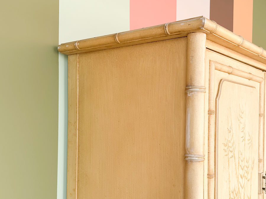 Dixie Aloha Faux Bamboo Armoire