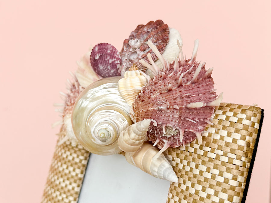 Vintage Rattan Shell Frame