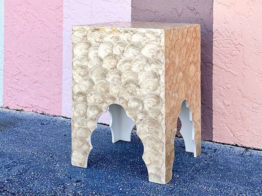 Capiz Shell Side Table