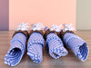 Set of Six Shell Chic Rattan Napkin Rings