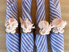 Set of Six Shell Chic Rattan Napkin Rings