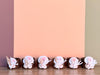 Set of Six Shell Chic Rattan Napkin Rings