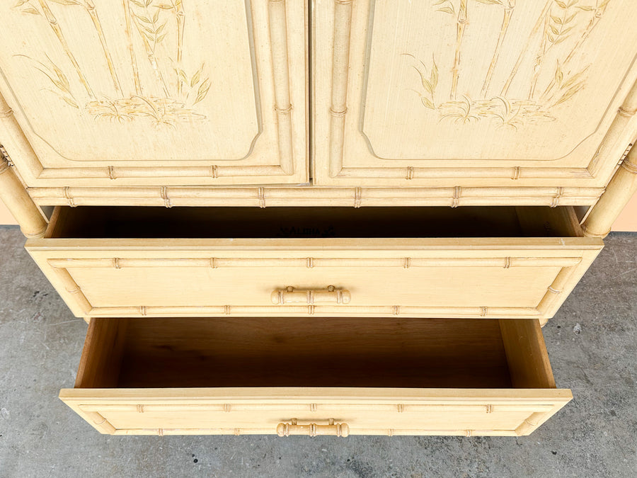 Dixie Aloha Faux Bamboo Armoire
