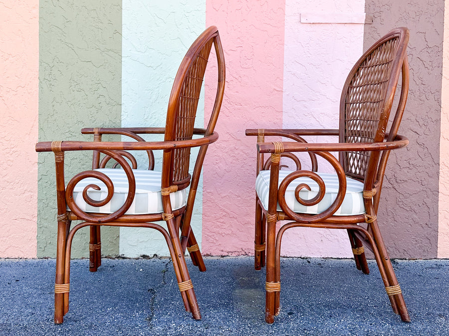 Pair of Whimsical Balloon Back Chairs