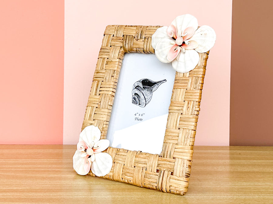 Natural Rattan Shell Frame