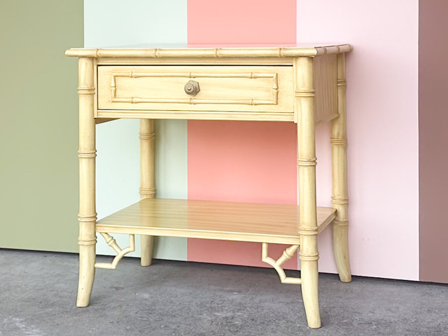 Thomasville Faux Bamboo Nightstand