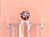 Brown Cone Shell Lucite Ice Bucket