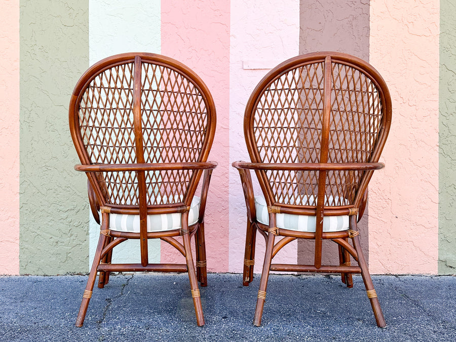 Pair of Whimsical Balloon Back Chairs