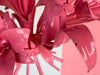 Tole Flower Chandelier - Newly Painted Pink