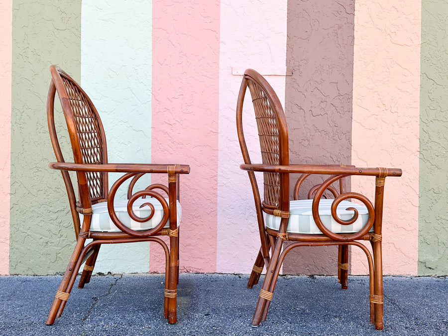 Pair of Whimsical Balloon Back Chairs