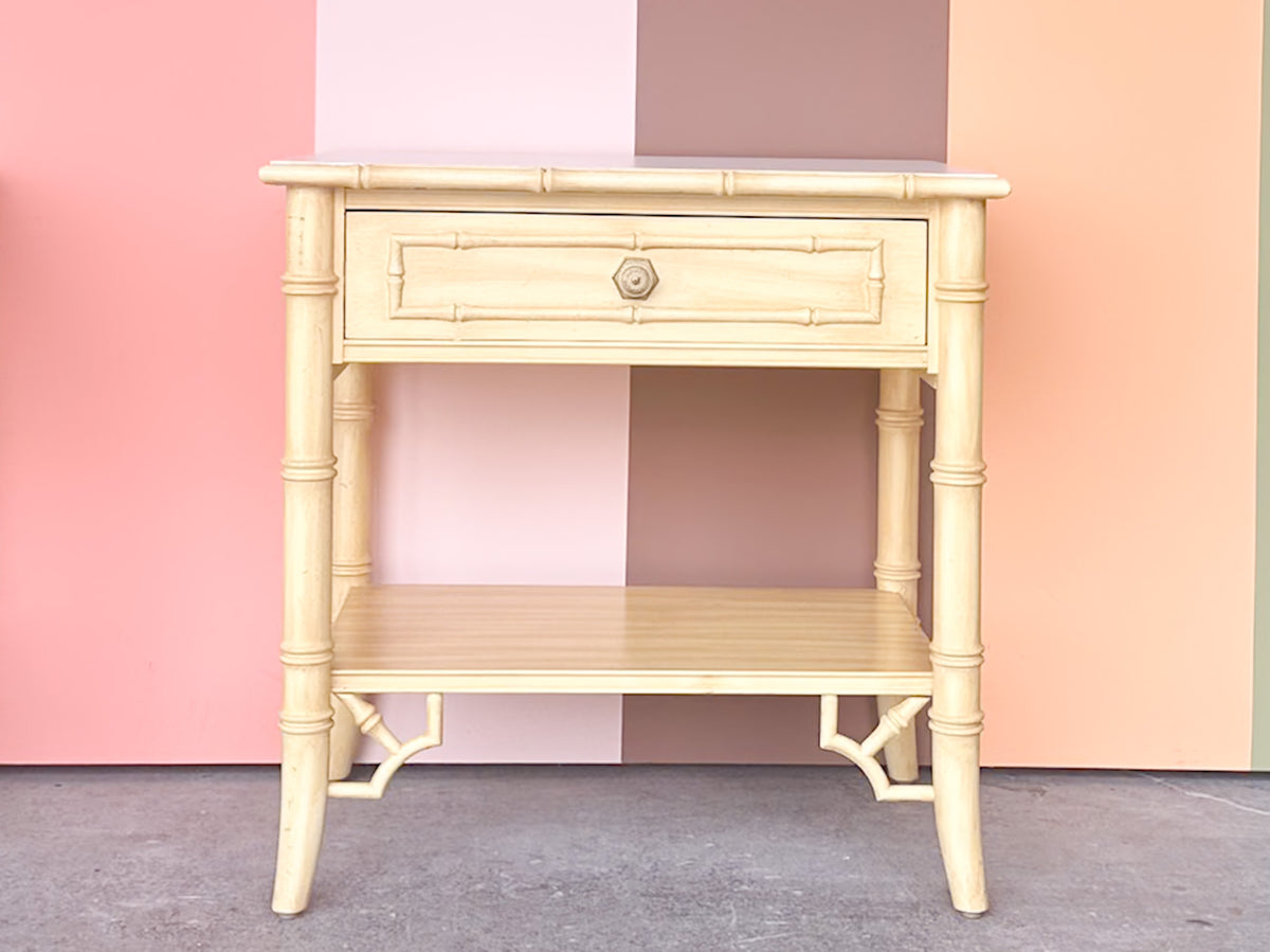 Thomasville Faux Bamboo Nightstand