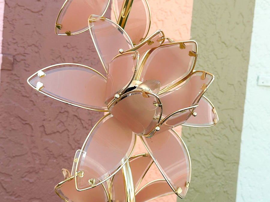 Pink Lotus Flower Floor Lamp