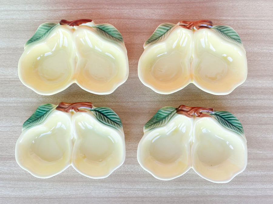 Set of Eight Pear Appetizer Dishes