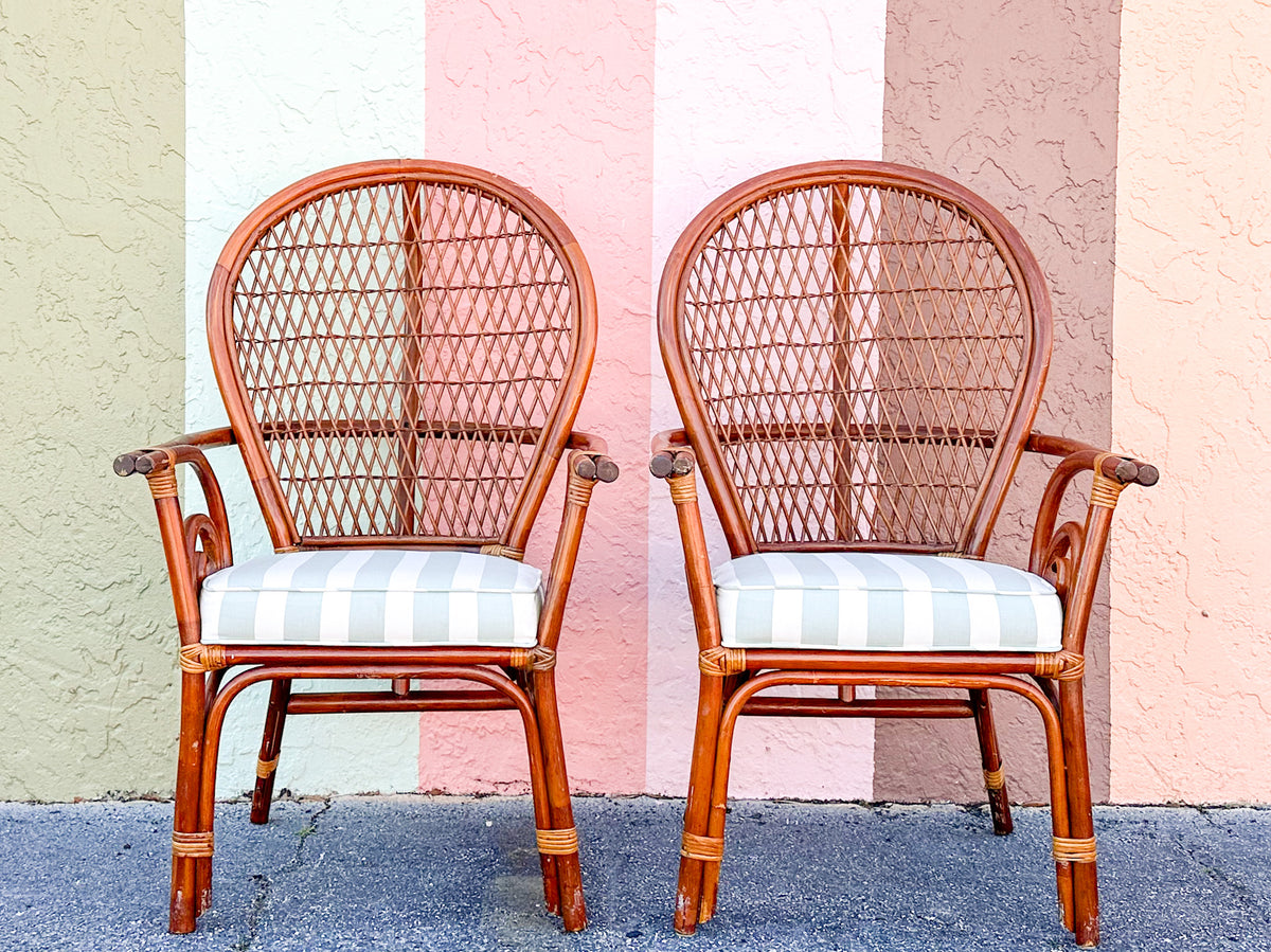 Pair of Whimsical Balloon Back Chairs