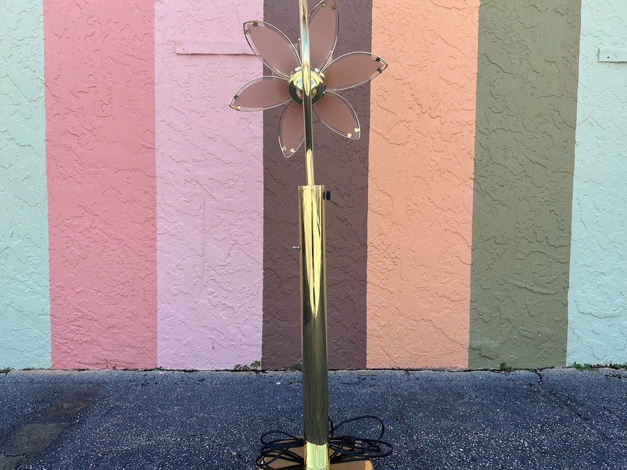 Pink Lotus Flower Floor Lamp