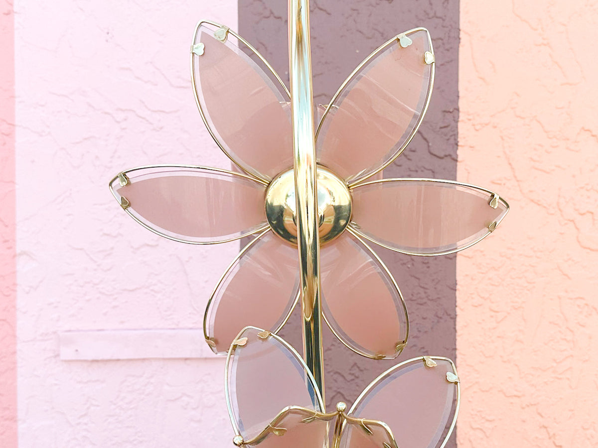 Pink Lotus Flower Floor Lamp