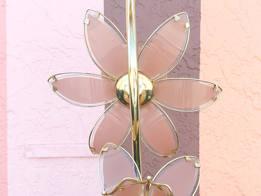 Pink Lotus Flower Floor Lamp