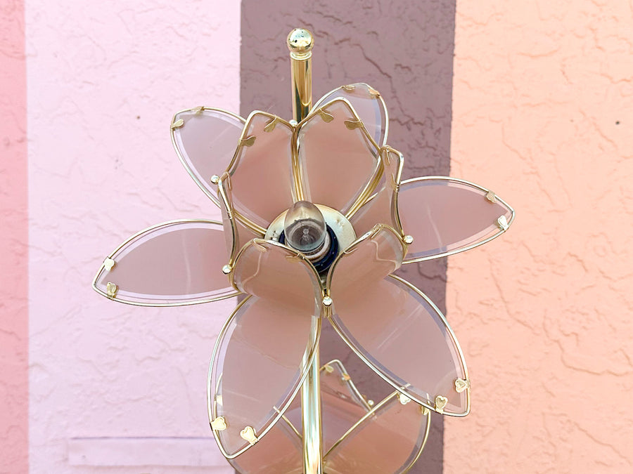 Pink Lotus Flower Floor Lamp
