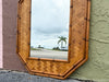 Old Florida Parquet Rattan Mirror