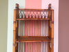 West Indies Style Folding Rattan Etagere