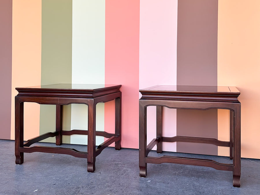 Pair of Wood Ming Style Side Tables