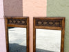 Pair of Rattan and Cane Mirrors