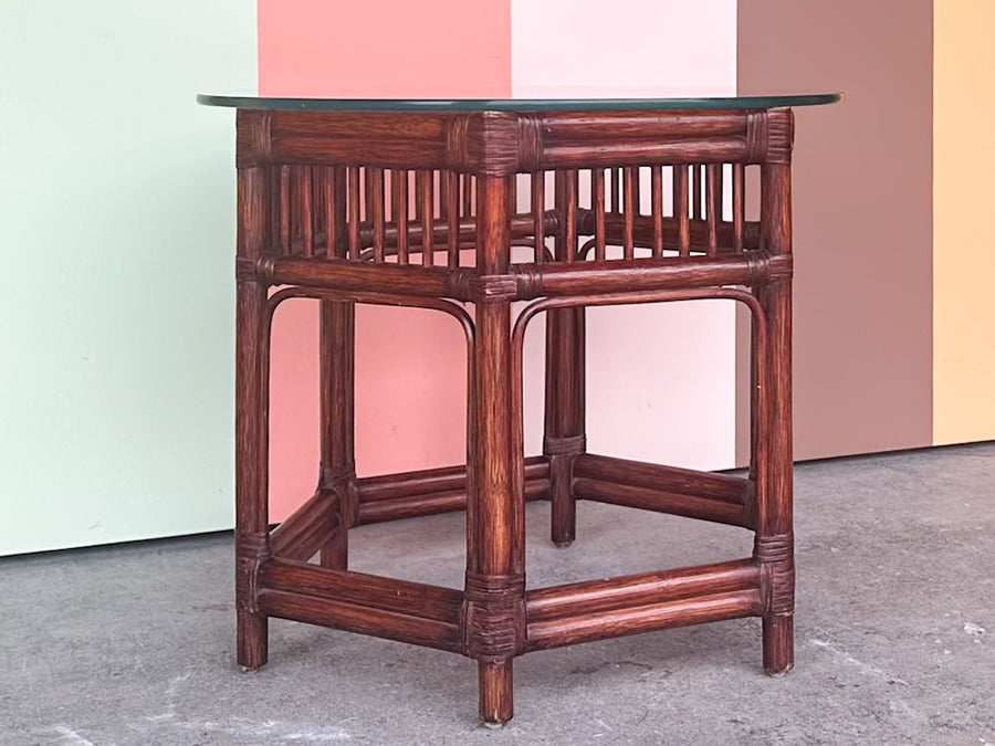 Brighton Style Rattan Side Table