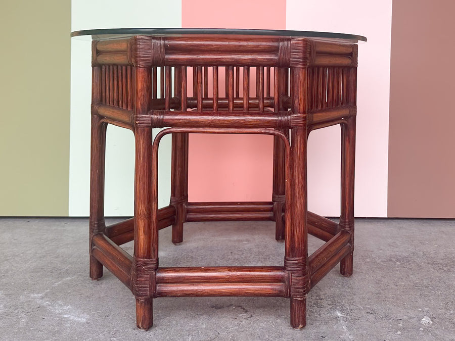 Brighton Style Rattan Side Table