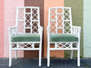 Set of Six Ficks Reed Rattan Dining Chairs