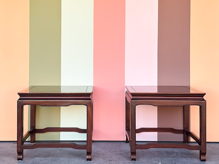 Pair of Wood Ming Style Side Tables